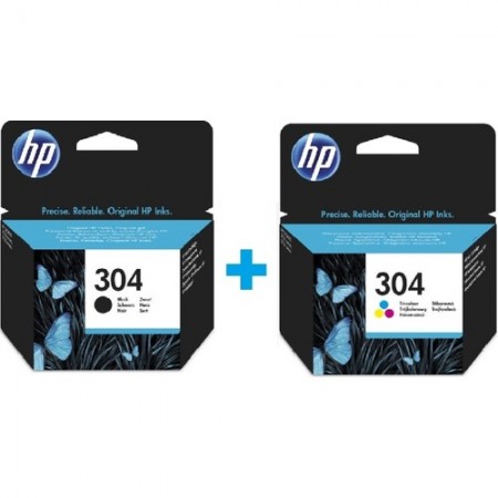 Hp 304 Siyah N9K06AE Hp 304 Renkli N9K05AE Avantaj Kartuş Seti Hp 304 Siyah N9K06AE Hp 304 Renkli N9K05AE Avantaj Kartuş Seti