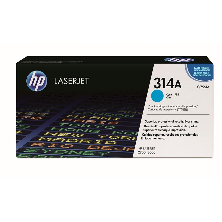 HP Q7561A (314A) Mavi Orjinal Toner - LaserJet 2700 (T4528) eski kutu hasarlı 