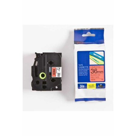 TZe-461 36mm Kırmızı üzerine Siyah Laminasyonlu Etiket TZe-461 36mm Kırmızı üzerine Siyah Laminasyonlu Etiket