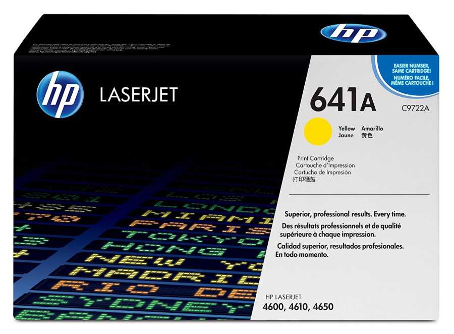 HP C9722A (641A) Sarı Orjinal Toner - LaserJet 4600 (T4935)  eski kutu