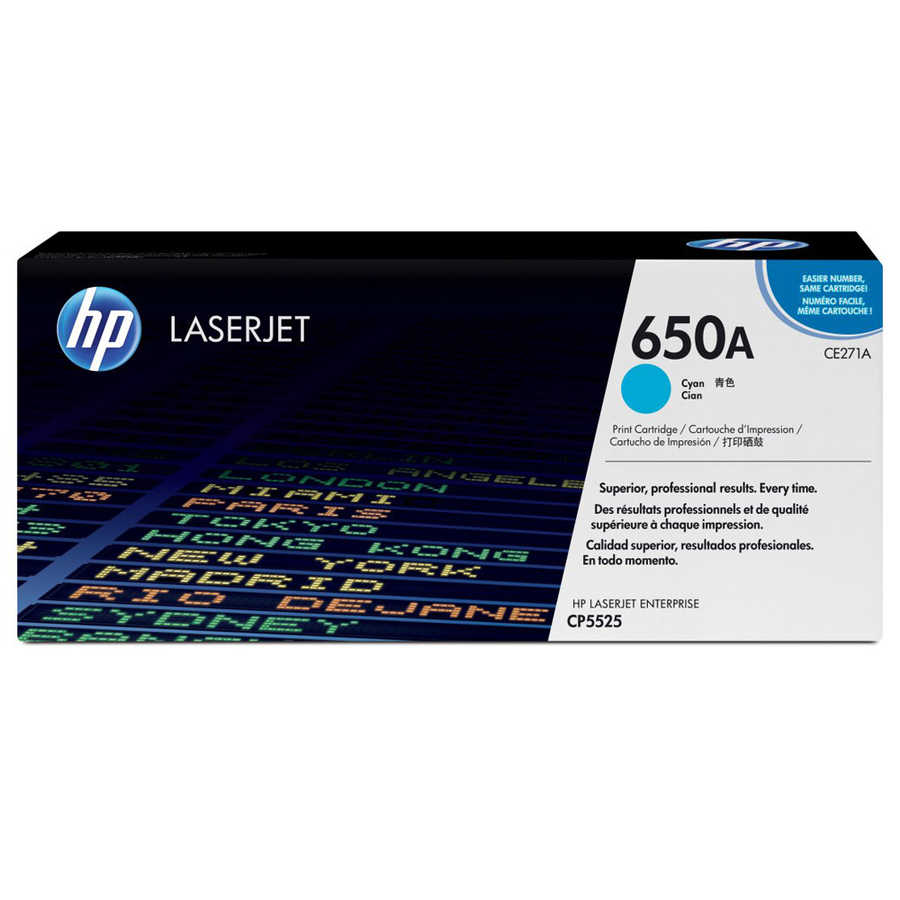 Hp CE271A (650A) Mavi Orjinal Toner kutu hasarlı 