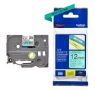 Brother TZE-731 Siyah Orjinal Lamine Etiket (12mm)