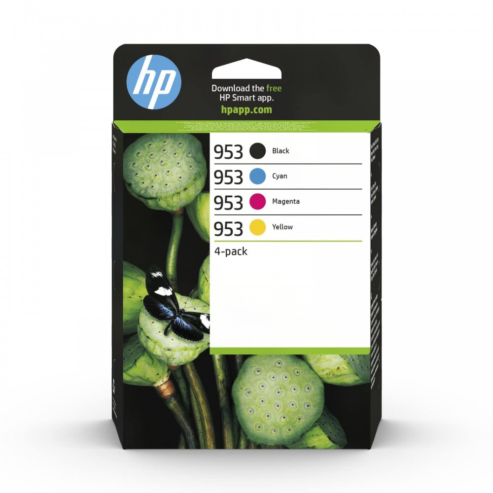 HP 6ZC69AE (953) SIYAH/MACENTA/CYAN/SARI 4LU PAKET MUREKKEP KARTUSU