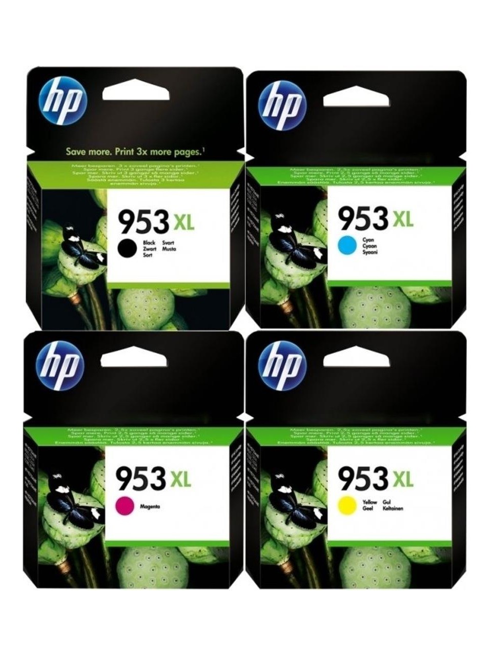 HP 953XL 4 Renk Set Kartuş Takımı