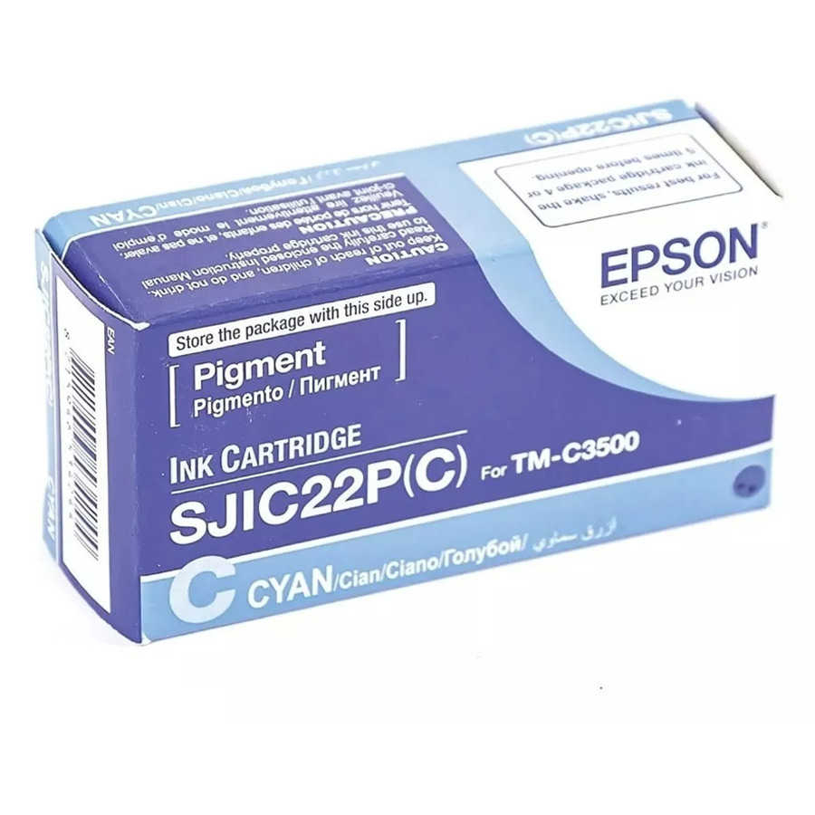 Epson SJIC22(C) (C33S020602) Mavi Orjinal Kartuş