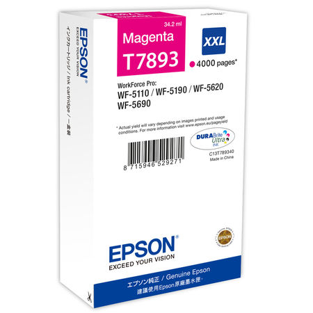 Epson (T7893) C13T789340 Kırmızı Orjinal Kartuş Extra Yüksek Kapasiteli