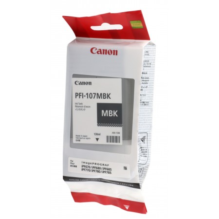 Canon PFI-107MBK Mat Siyah Orjinal Kartuş Canon PFI-107MBK Mat Siyah Orjinal Kartuş