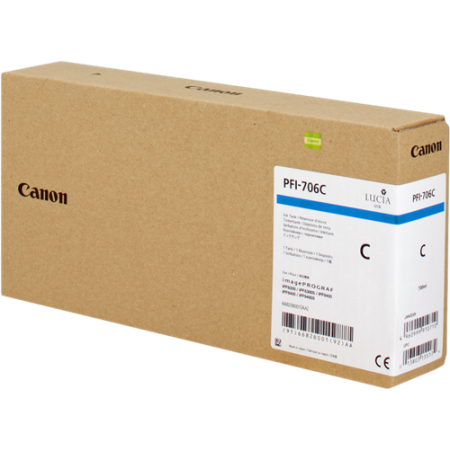 Canon PFI-706C (6682B001AA) Mavi Orjinal Kartuş