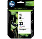 Hp SD367AE (21+22) Siyah + Renkli Orjinal 2'li Kartuş 190/165 Sayfa