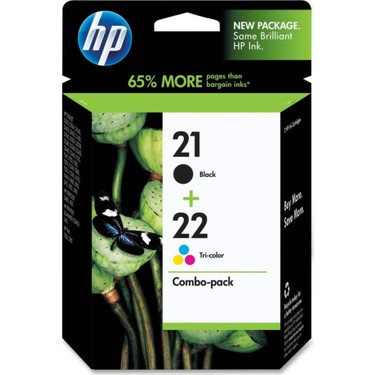 Hp SD367AE (21+22) Siyah + Renkli Orjinal 2'li Kartuş 190/165 Sayfa