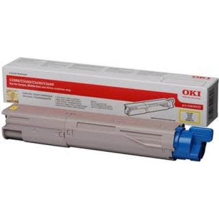 OKI 43459333 Sarı Orjinal Toner - C3300 / C3400 OKI 43459333 Sarı Orjinal Toner - C3300 / C3400