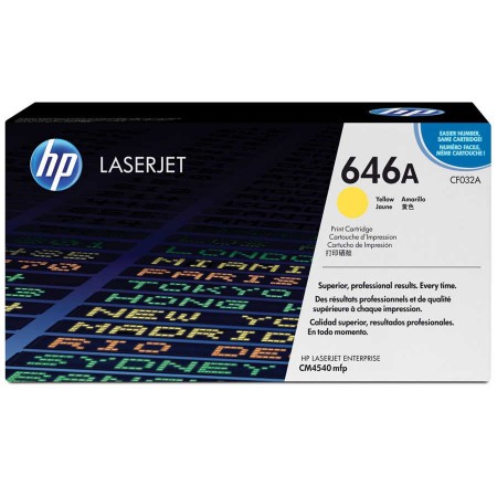Hp CF032A (646A) Sarı Orjinal Toner eski kutu Hp CF032A (646A) Sarı Orjinal Toner eski kutu