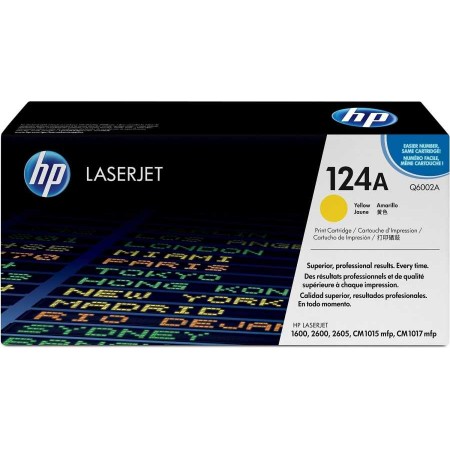 Hp Q6002A (124A) Sarı Orjinal Toner kutu hasarlı Hp Q6002A (124A) Sarı Orjinal Toner kutu hasarlı