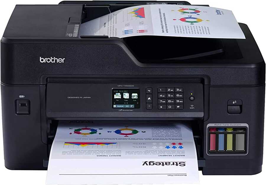 BROTHER MFC-T4500DW FOTOKOPİ,TARAYICI,FAKS,A3 RENKLİ Wi-Fi MÜREKKEP TANKLI YAZICI