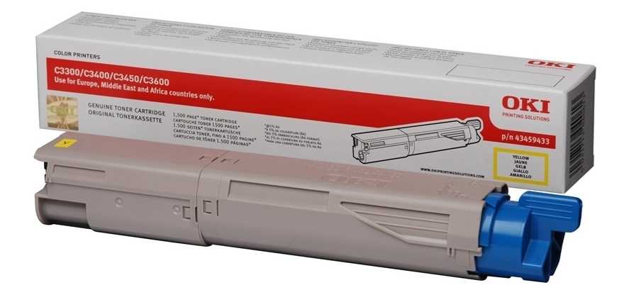 Oki C3300 - (43459441) Sarı Orjinal Toner
