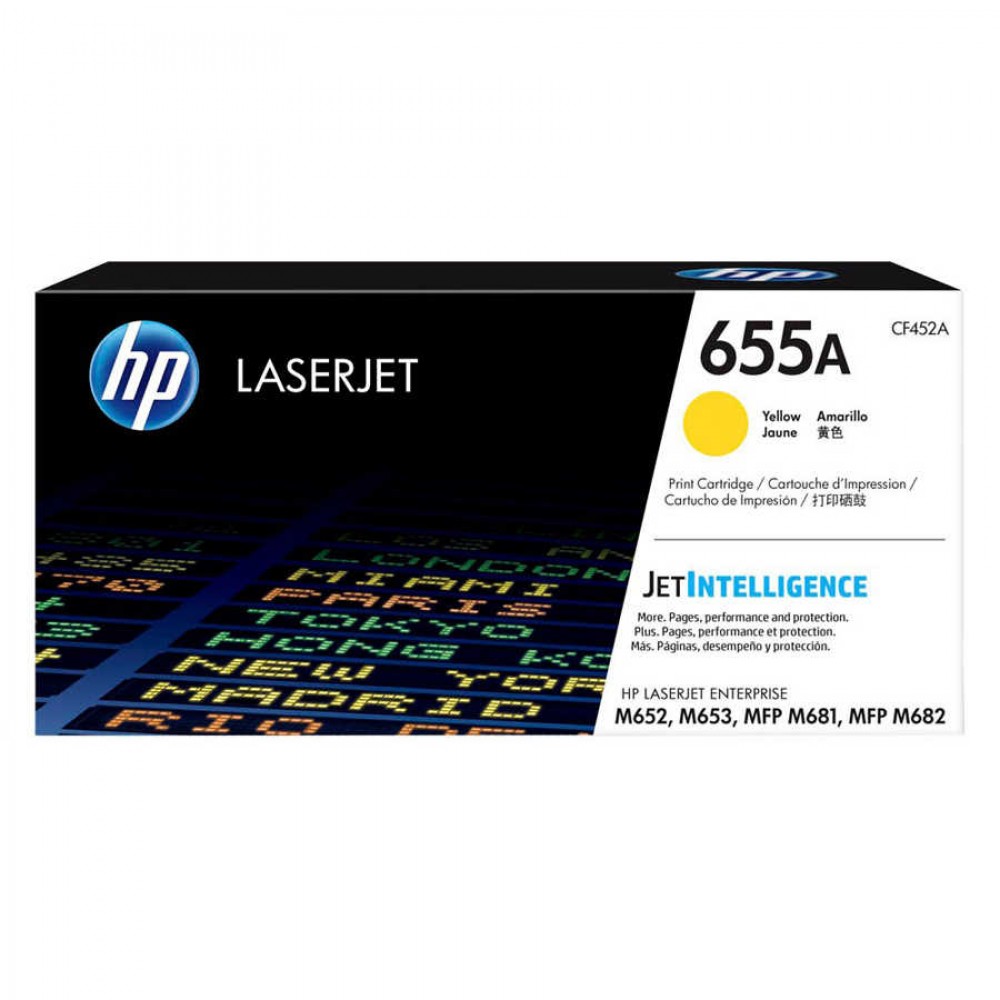 Hp CF452A (655A) Sarı Kutu Hasarlı Orjinal Toner Hp CF452A (655A) Sarı Kutu Hasarlı Orjinal Toner