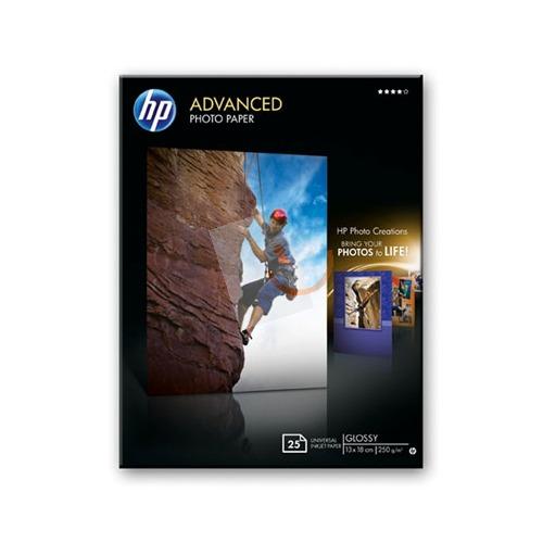 Hp Q8696A Orijinal Gelişmiş Parlak Fotoğraf Kağıdı, 25 Yaprak/13 x 18 cm Kenar Boşluksuz
