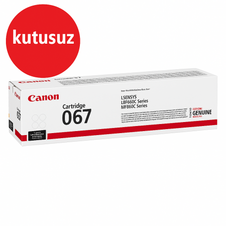 Canon 067 Sarı Demo Toner | Orijinal Canon Kalitesi - Demo Ürün Canon 067 Sarı Demo Toner | Orijinal Canon Kalitesi - Demo Ürün