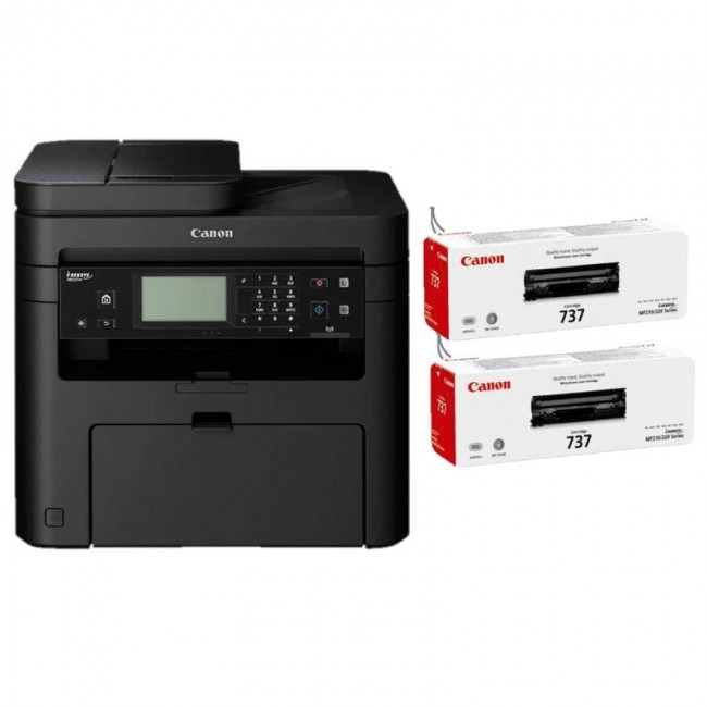 Canon İ-Sensys MF237W Çok Fonksiyonlu Lazer Yazıcı + 2 Toner Hediyeli
