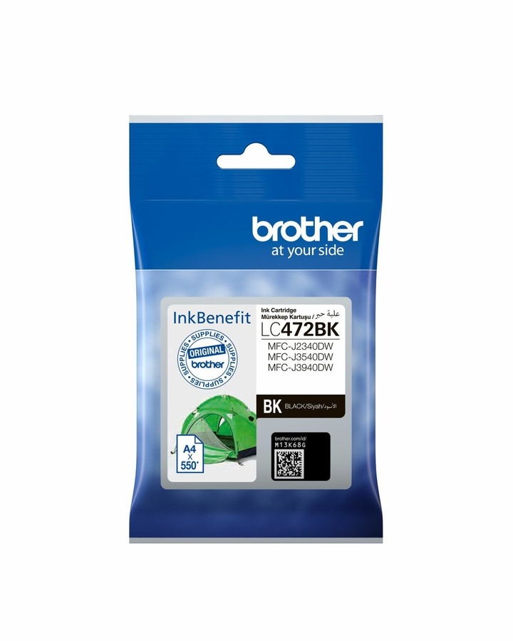 Brother LC472BK Siyah Orjinal Kartuş - MFC-J2340DW / J3540DW