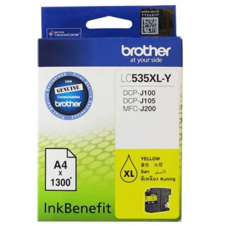 Brother LC535XLY Sarı Orjinal Kartuş Brother LC535XLY Sarı Orjinal Kartuş