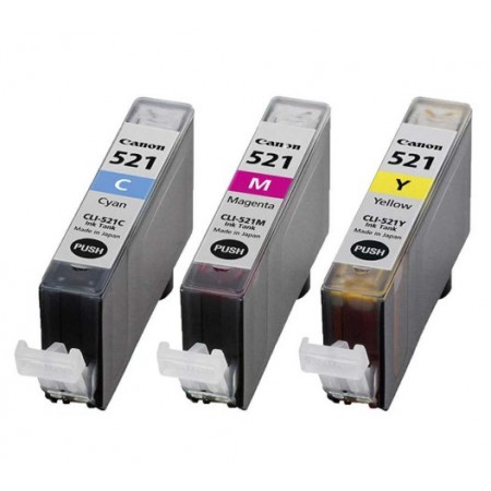 Canon CLI-521 Renkli Orjinal Multi Paket Kartuş Canon CLI-521 Renkli Orjinal Multi Paket Kartuş