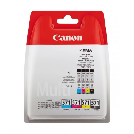 Canon CLI-571 Orijinal Multi Paket Mürekkep Kartuş Canon CLI-571 Orijinal Multi Paket Mürekkep Kartuş