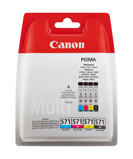 Canon CLI-571 Orijinal Multi Paket Mürekkep Kartuş