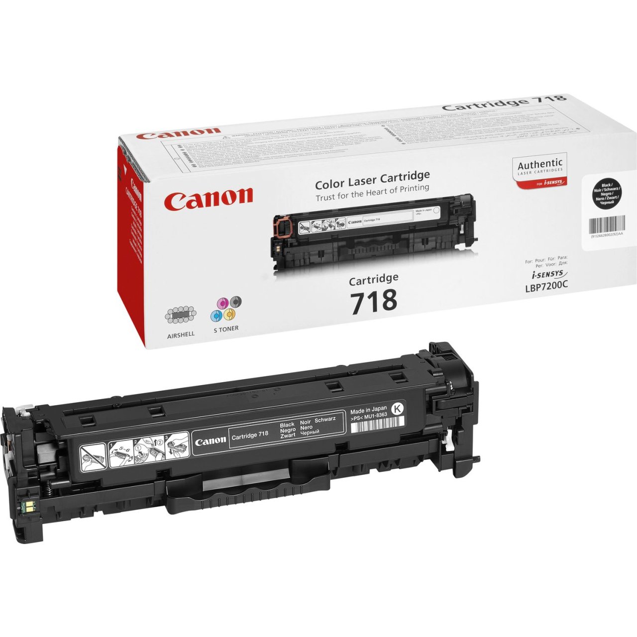Canon CRG-718BK Siyah Orjinal Toner