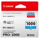 Canon PFI-1000 Orjinal Mavi Mürekkep Kartuş Canon PFI-1000 Orjinal Mavi Mürekkep Kartuş