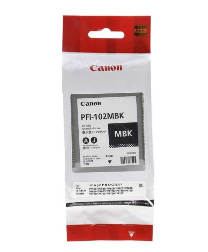 Canon PFI-102MBK Mat Siyah Orjinal Kartuş