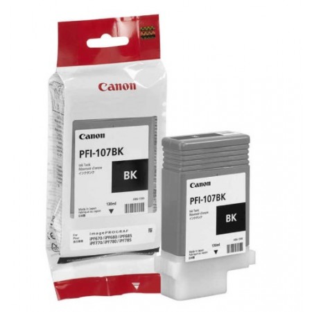 Canon PFI-107BK Siyah Orjinal Kartuş Canon PFI-107BK Siyah Orjinal Kartuş