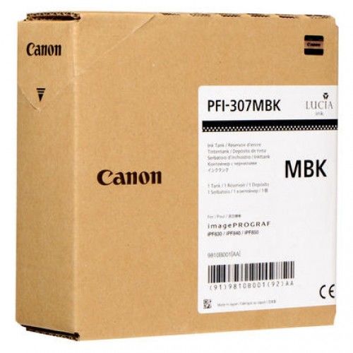 Canon PFI-307MBK Mat Siyah Orjinal Kartuş