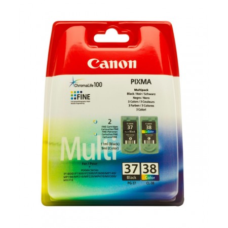 Canon PG-37/ CL-38 Multi Paket Orjinal Kartuş Canon PG-37/ CL-38 Multi Paket Orjinal Kartuş