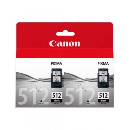 Canon PG-512 Orjinal 2'li Paket Siyah Mürekkep Kartuş Canon PG-512 Orjinal 2'li Paket Siyah Mürekkep Kartuş