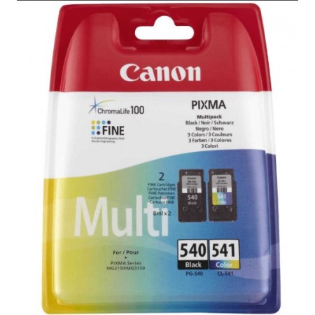 Canon PG-540/CL-541 Siyah Ve Renkli Orjinal Multi Paket Kartuş Canon PG-540/CL-541 Siyah Ve Renkli Orjinal Multi Paket Kartuş
