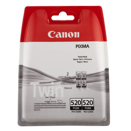 Canon PGI-520 Orjinal Siyah 2'li Paket Mürekkep Kartuş