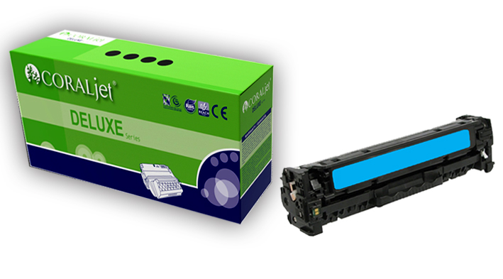CORALJET  CANON CC531A MUADİL MAVİ RENK TONER
