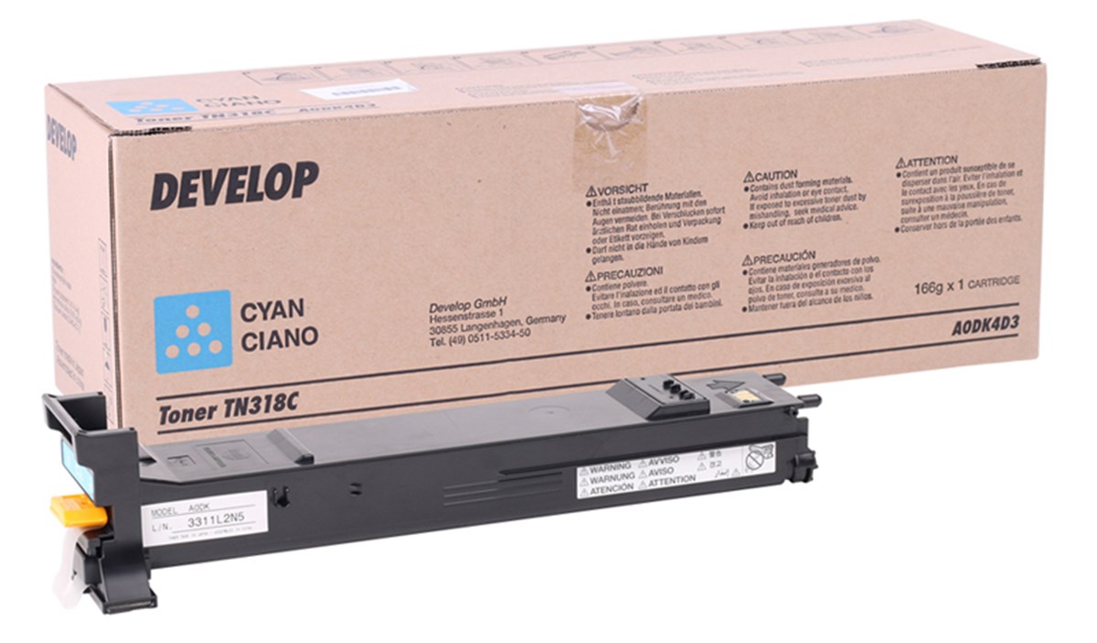 Develop TN-318 Orjinal Mavi Toner Ineo