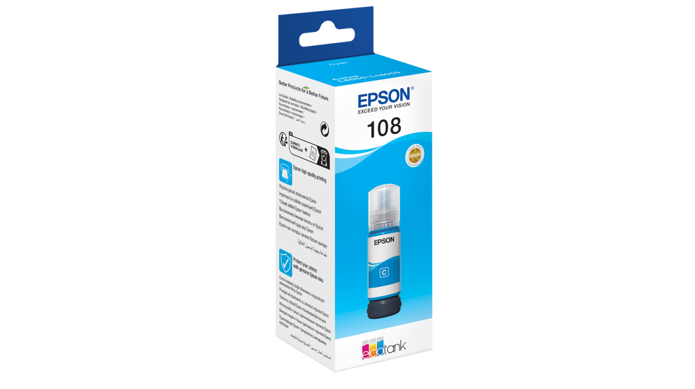 Epson 108 Mavi Orjinal Mürekkep