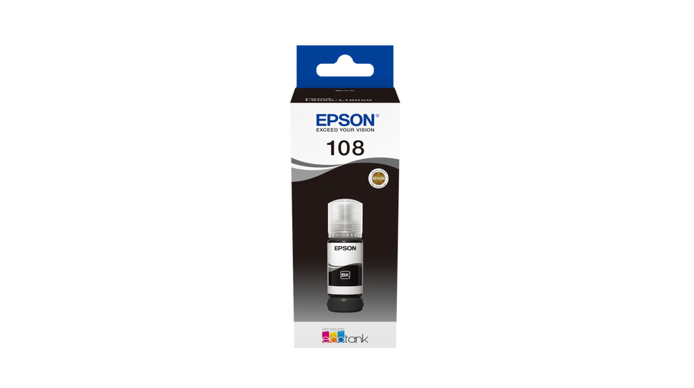 Epson 108 Siyah Orjinal Mürekkep 