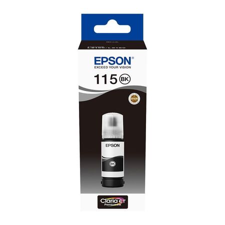 Epson 115 C13T07C14A Siyah Orjinal Mürekkep 