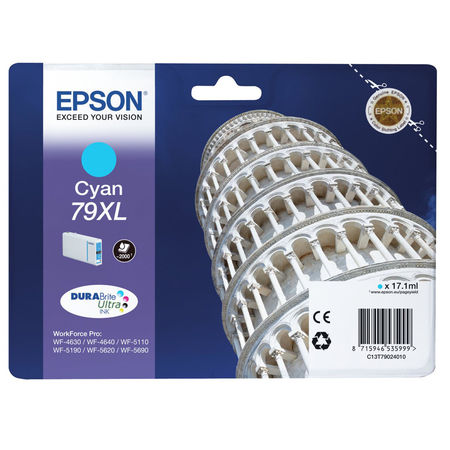 Epson (79XL-T7902) C13T79024010 Mavi Orjinal Kartuş Yüksek Kapasiteli