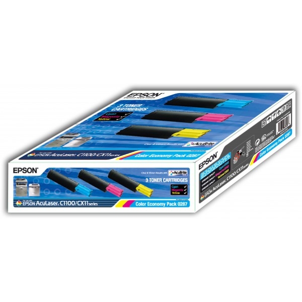 Epson C1100/CX11 (0287) Renkli Orjinal Multi Paket Toner 