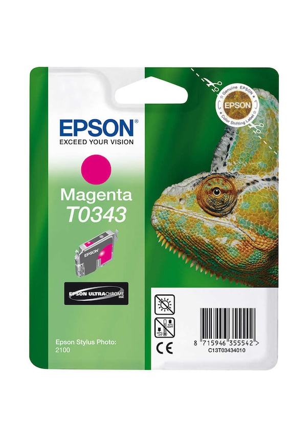 Epson C13T034340 (T0343) Kırmızı Orjinal Kartuş 