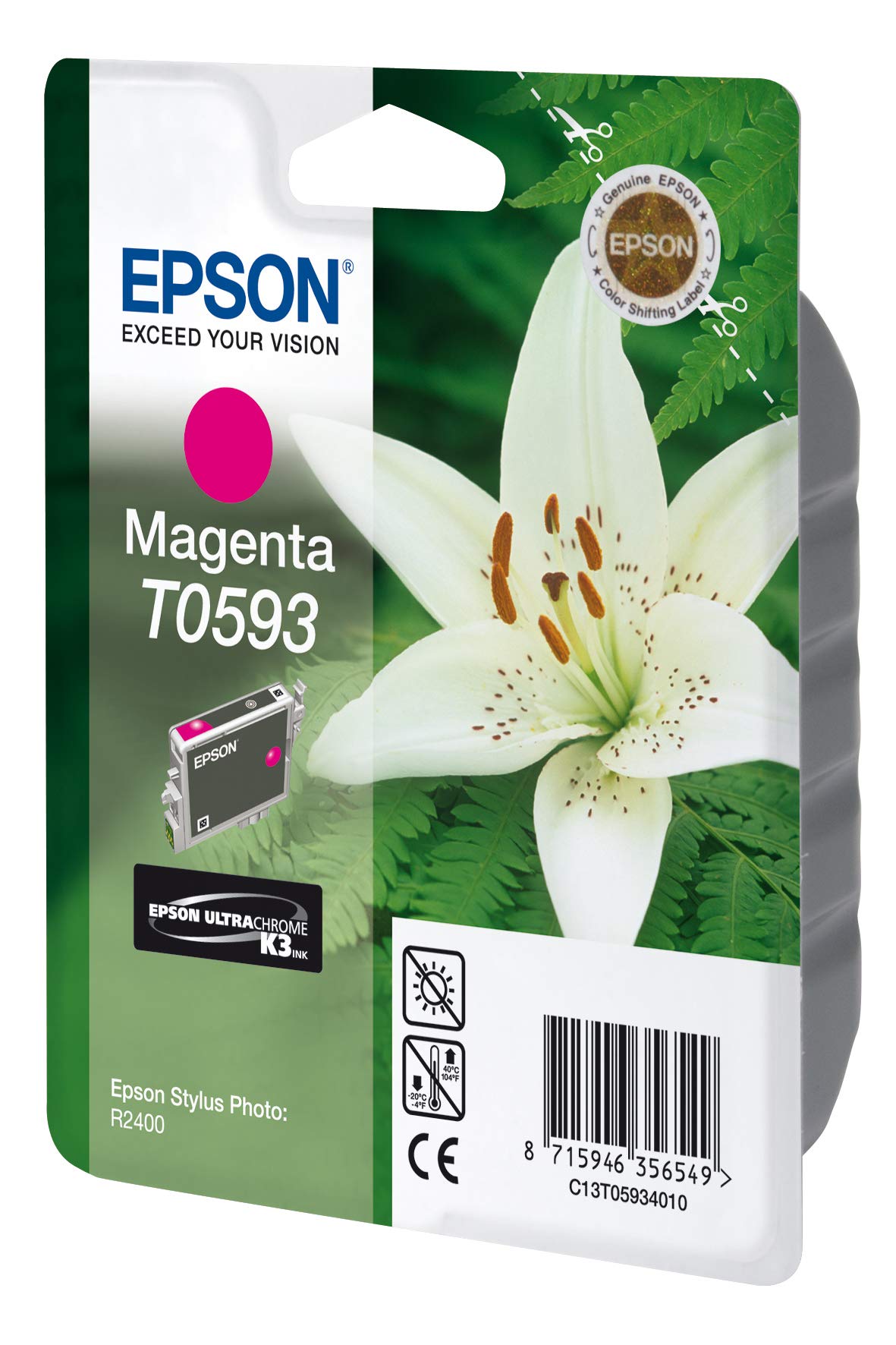 Epson C13T05934020 (T0593) Kırmızı Orjinal Kartuş 