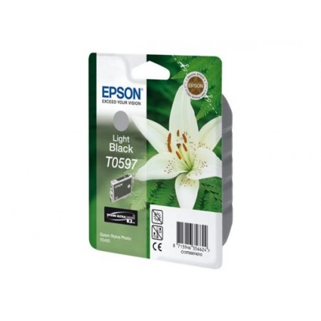 Epson C13T05974020 (T0597) Açık Siyah Orjinal Kartuş Epson C13T05974020 (T0597) Açık Siyah Orjinal Kartuş