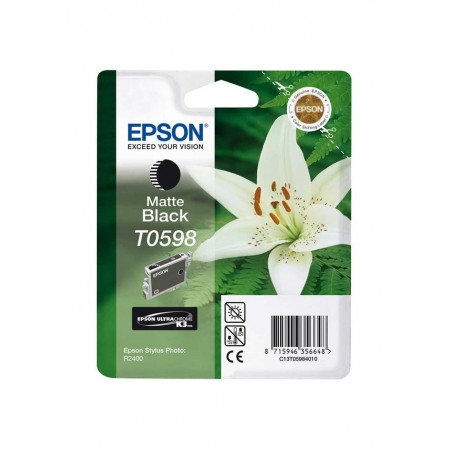 Epson C13T05984020 (T0598) Mat Siyah Orjinal Kartuş Epson C13T05984020 (T0598) Mat Siyah Orjinal Kartuş