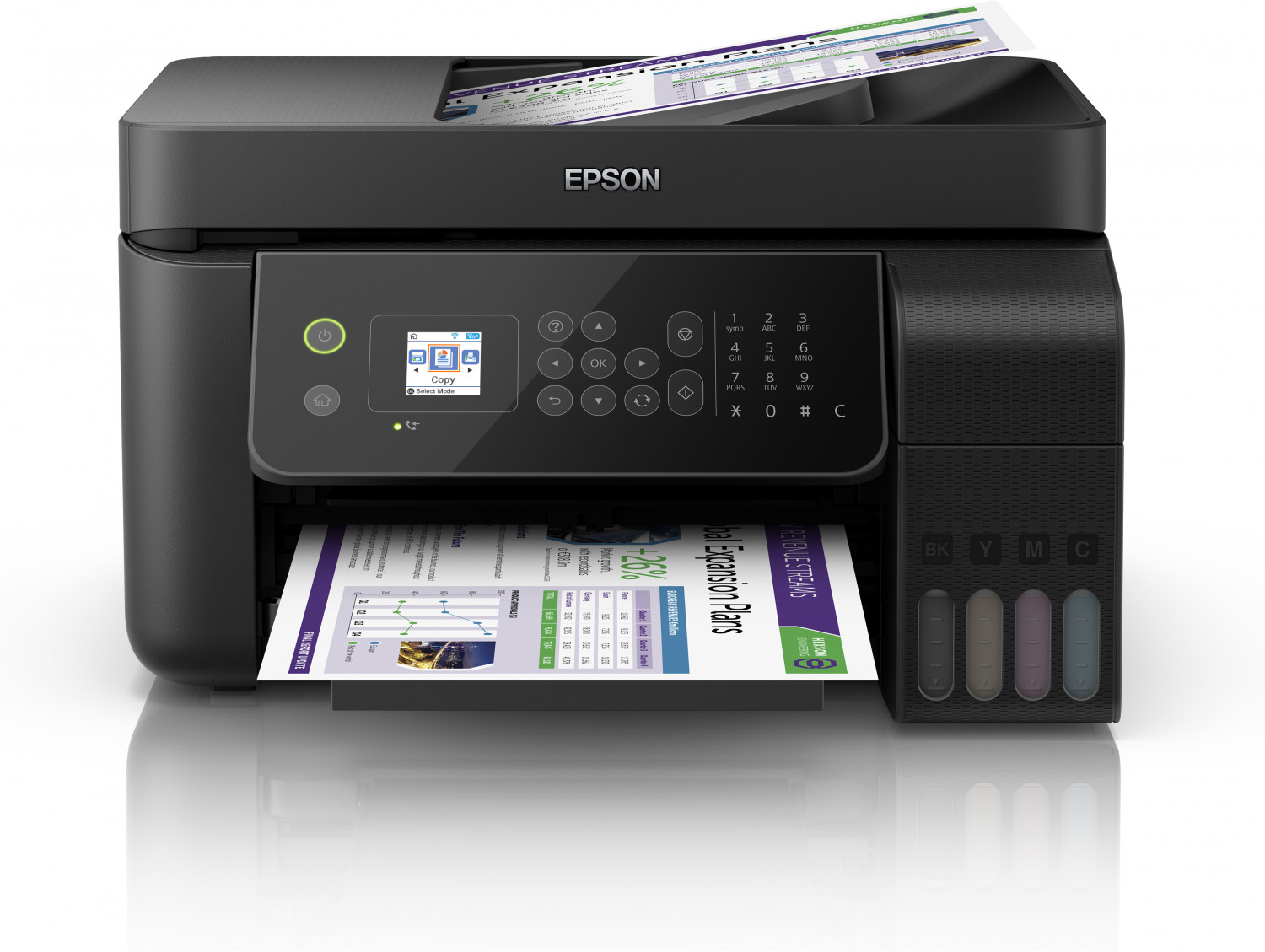 Epson EcoTank L5190 Tarayıcı + Fotokopi + Faks + Wi-Fi Direct + AirPrint Mürekkep Tanklı Yazıcı