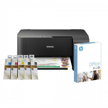 Epson L3250 Çok Fonksiyonlu Tanklı Yazıcı+Uyumlu Mürekkep Seti+A4 500 Yaprak Epson L3250 Çok Fonksiyonlu Tanklı Yazıcı+Uyumlu Mürekkep Seti+A4 500 Yaprak